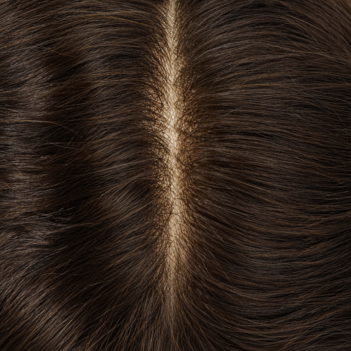 Dettaglio dei capelli e dell'integrazione naturale del patch cutaneo Reborn